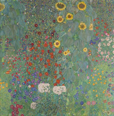 Giardino con girasoli in campagna da Gustav Klimt